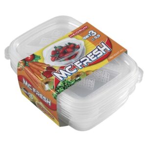 heidrun mc fresh ÉteltartÓ mŰa. 3db os 0,9l 19,8x14,2x5,7cm 1808