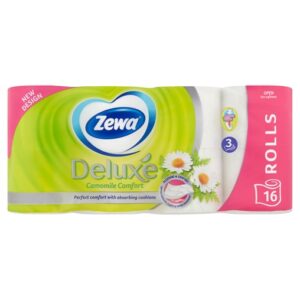 zewa wc papÍr 3rtg 16tek deluxe camomile comfort