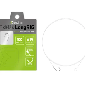 Kötött horog Delphin FDR LongRIG / 8db