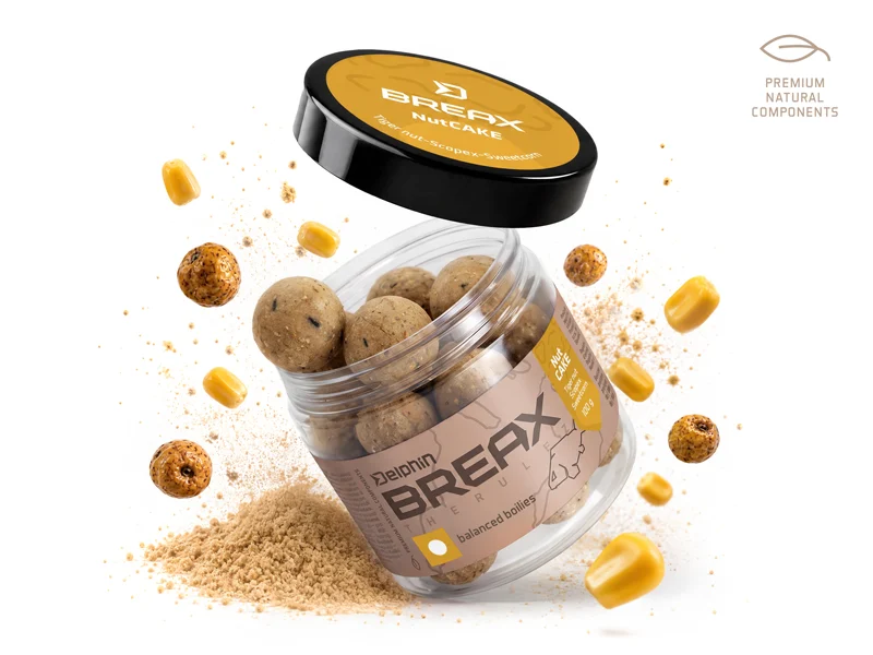 Delphin BreaX balanszírozott bojli / NutCAKE