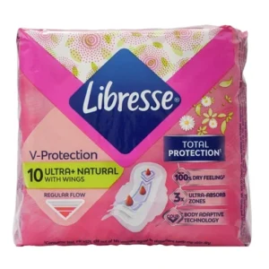 libresse eÜ. betÉt 10db ultra+ natural wings chamomile&aloe vera