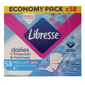 libresse tisztasÁgi betÉt 58db regular deo fresh