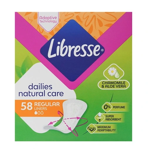 libresse tisztasÁgi betÉt 58db regular natural care