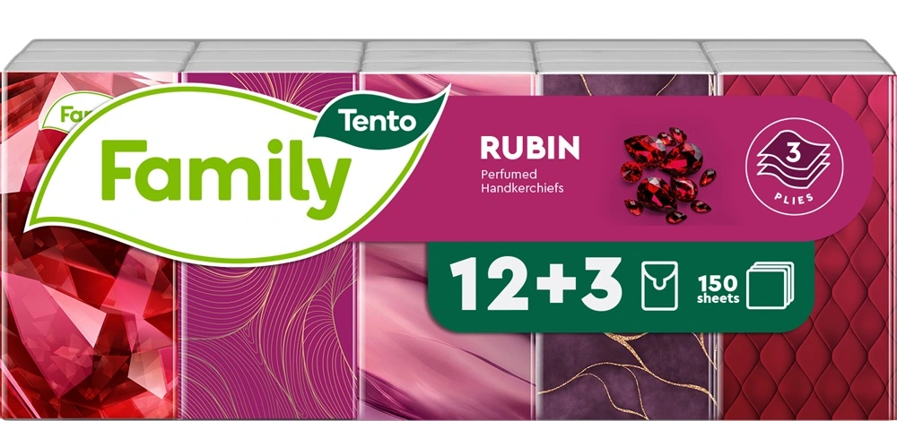 tento papÍrzsebkendŐ 3rtg 15x10db family rubin cs ra