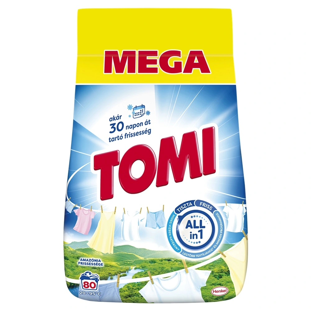 tomi mosÓpor 4kg 80 mosÁs fehÉrÍtŐs amazÓnia frissessÉge