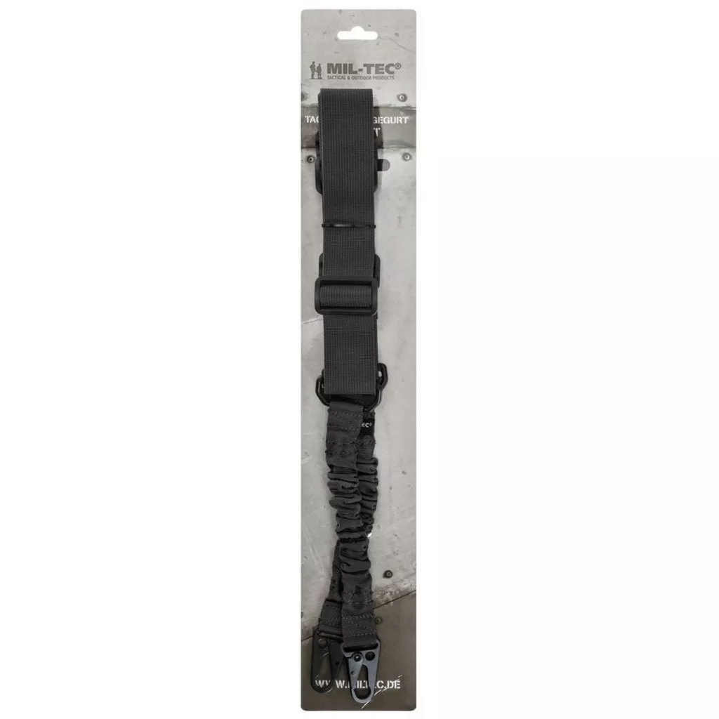 mil tec 2 pontos fegyverszíj, fekete